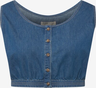 Ulla Popken Top in blue denim, Produktansicht