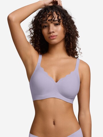 SHARICCA Push-up Bra 'SHARICCA Seamless Wireless Bra' in Purple