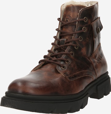 bugatti Lace-Up Boots 'Fabello' in Brown: front