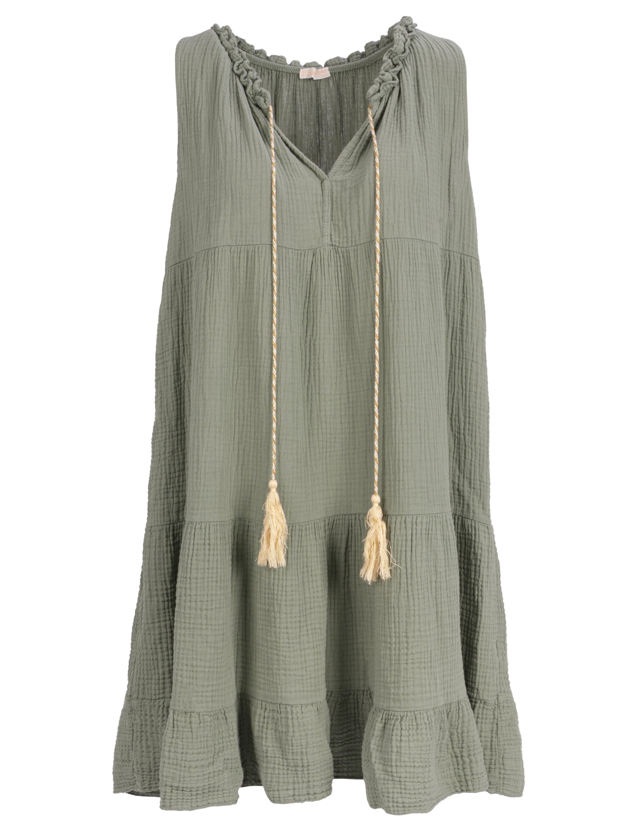 Seasons of April Summer dress 'Buki' in Green: front