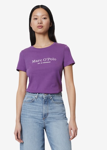 T-shirt Marc O'Polo en violet : devant