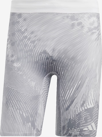 ADIDAS PERFORMANCE Skinny Sportshorts 'Adizero Saturday' in Grau: predná strana