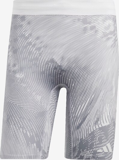 ADIDAS PERFORMANCE Pantalon de sport 'Adizero Saturday' en gris / blanc, Vue avec produit