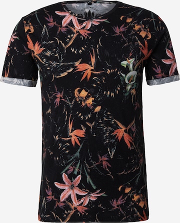 Key Largo Shirt  'JUNGLES' in Schwarz: Vorderseite