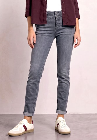 STREET ONE Slimfit Jeans i grå: forside