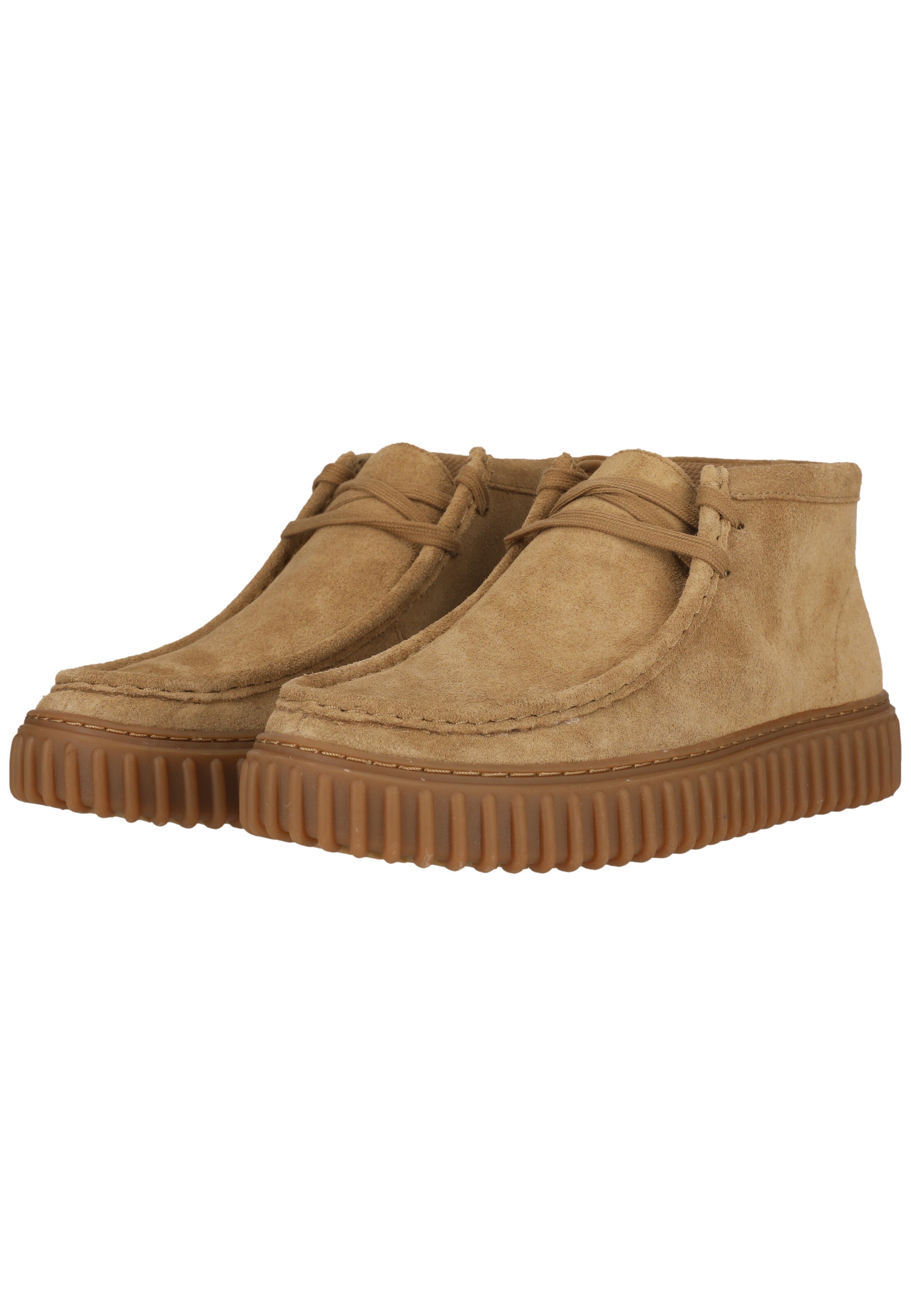 CLARKS Lace-up shoe 'Torhill Hi' in Brown