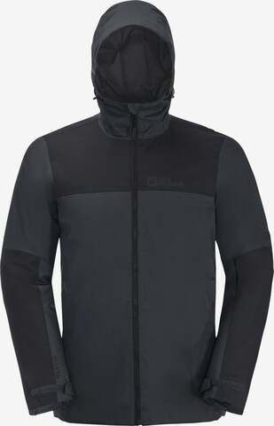 JACK WOLFSKIN Outdoorjas 'JASPER' in Zwart