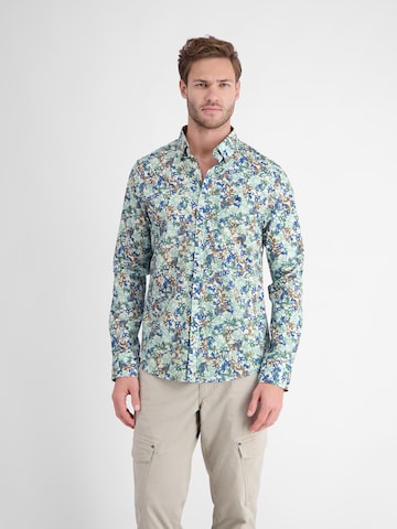 LERROS Regular fit Button Up Shirt in Green: front