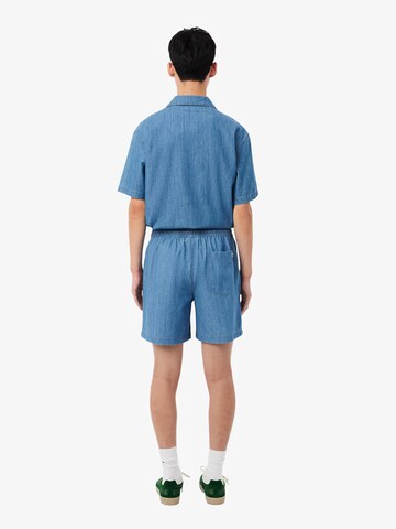 LACOSTE - Regular Calças em azul