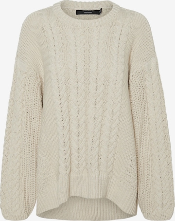 Pull-over VERO MODA en beige : devant