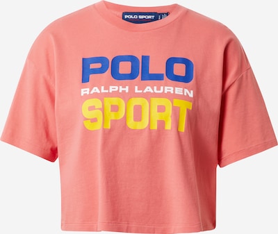 Polo Ralph Lauren T-shirt en bleu / jaune / rouge pastel / blanc, Vue avec produit