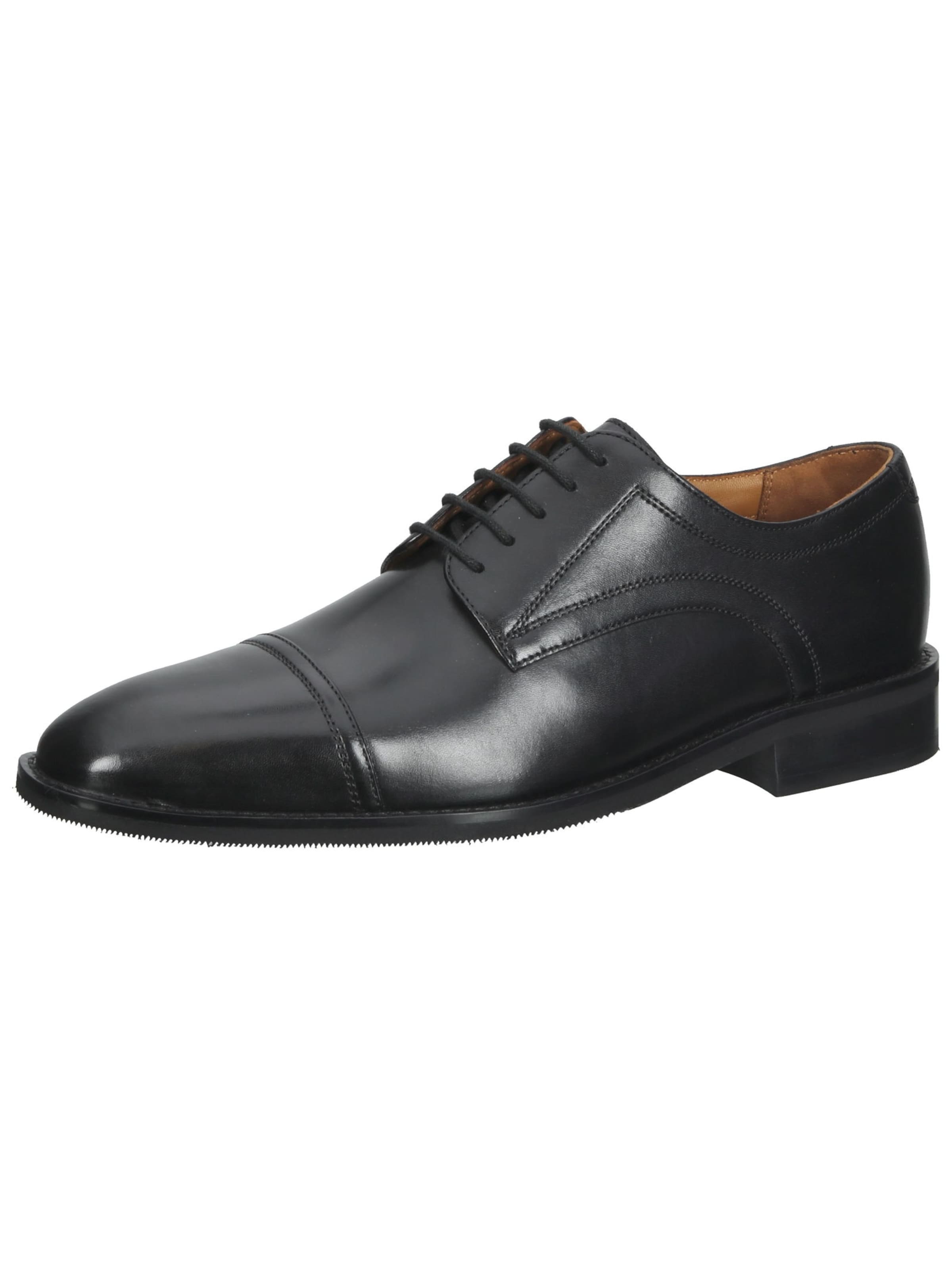 Gordon & Bros - Sapato com atacadores em preto: frente