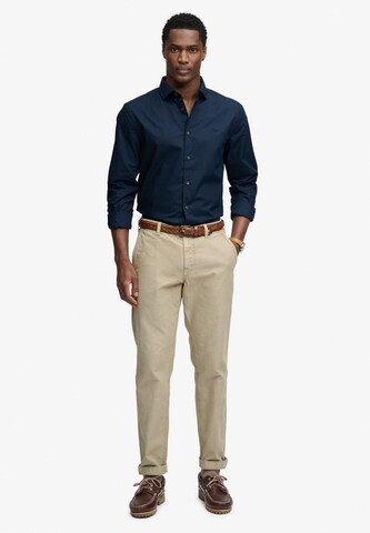 Superdry & Co Slim fit Overhemd in Blauw