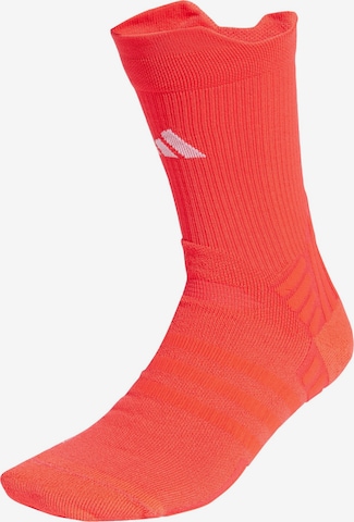 ADIDAS PERFORMANCE Sports socks in Red: front