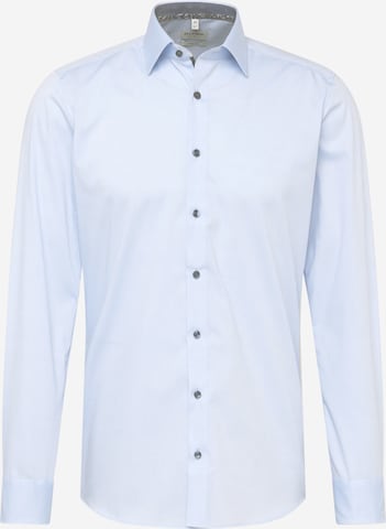 Slim fit Camicia business 'Level 5' di OLYMP in blu: frontale