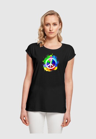 Merchcode Shirt 'Peace' in Black: front