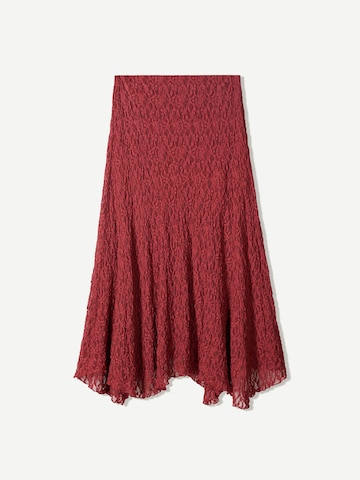 Jupe Bershka en rouge
