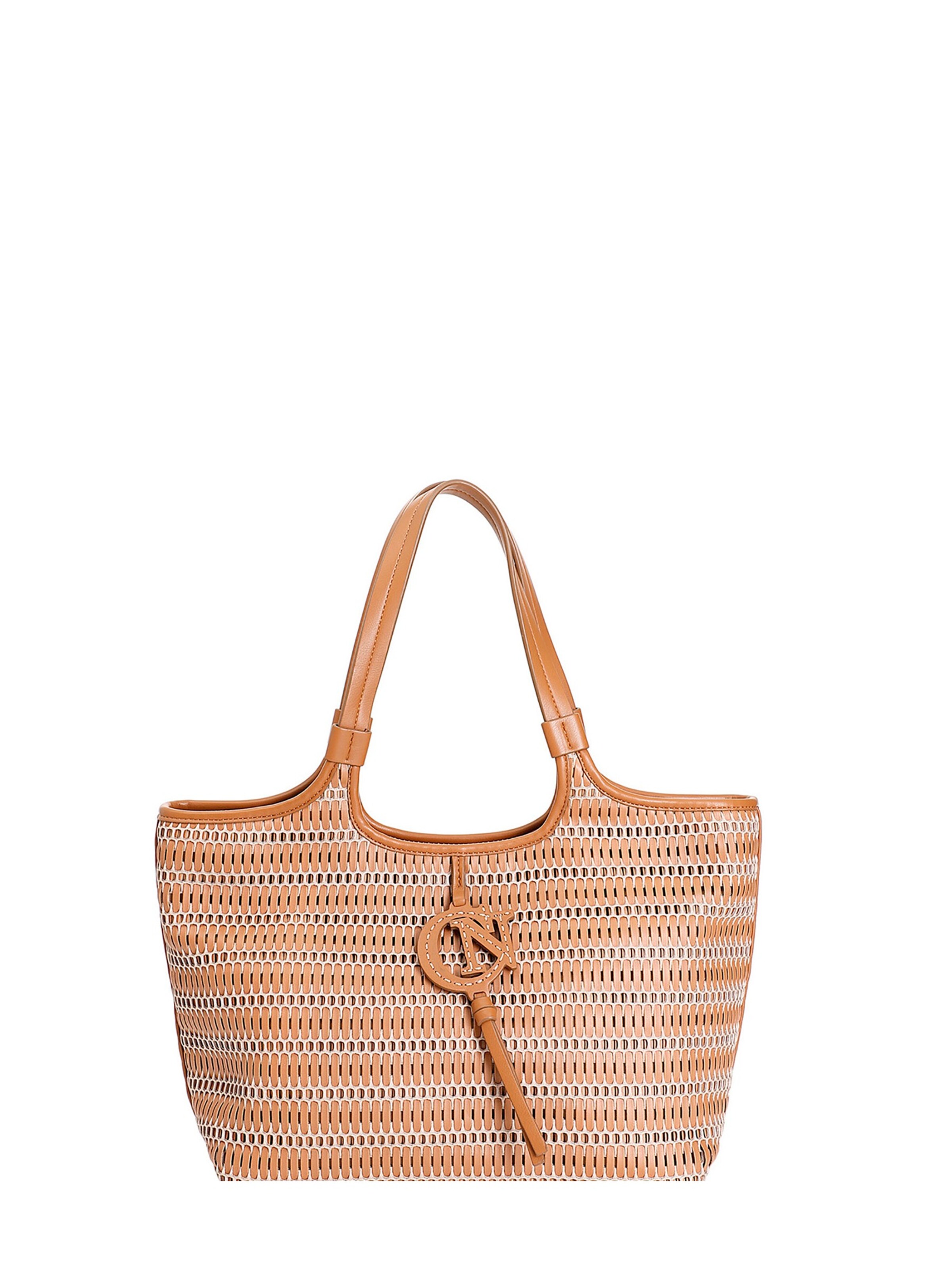 Shopper CAFè NOIR di colore marrone chiaro / nero / bianco, Visualizzazione prodotti