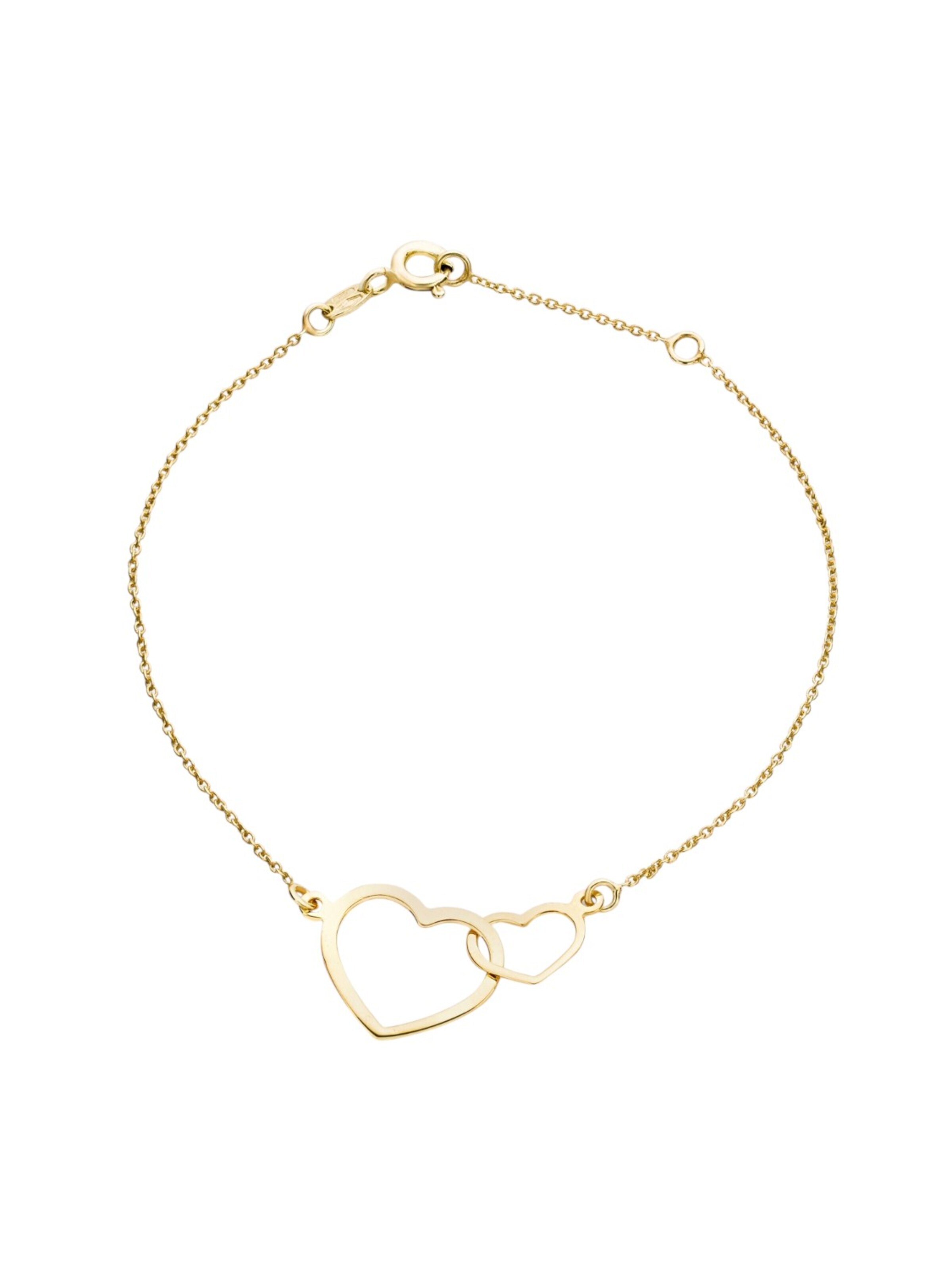 DIAMANT LETERNEL Opaska 'Armband aus 375 Gelbgold' w kolorze złoty: przód