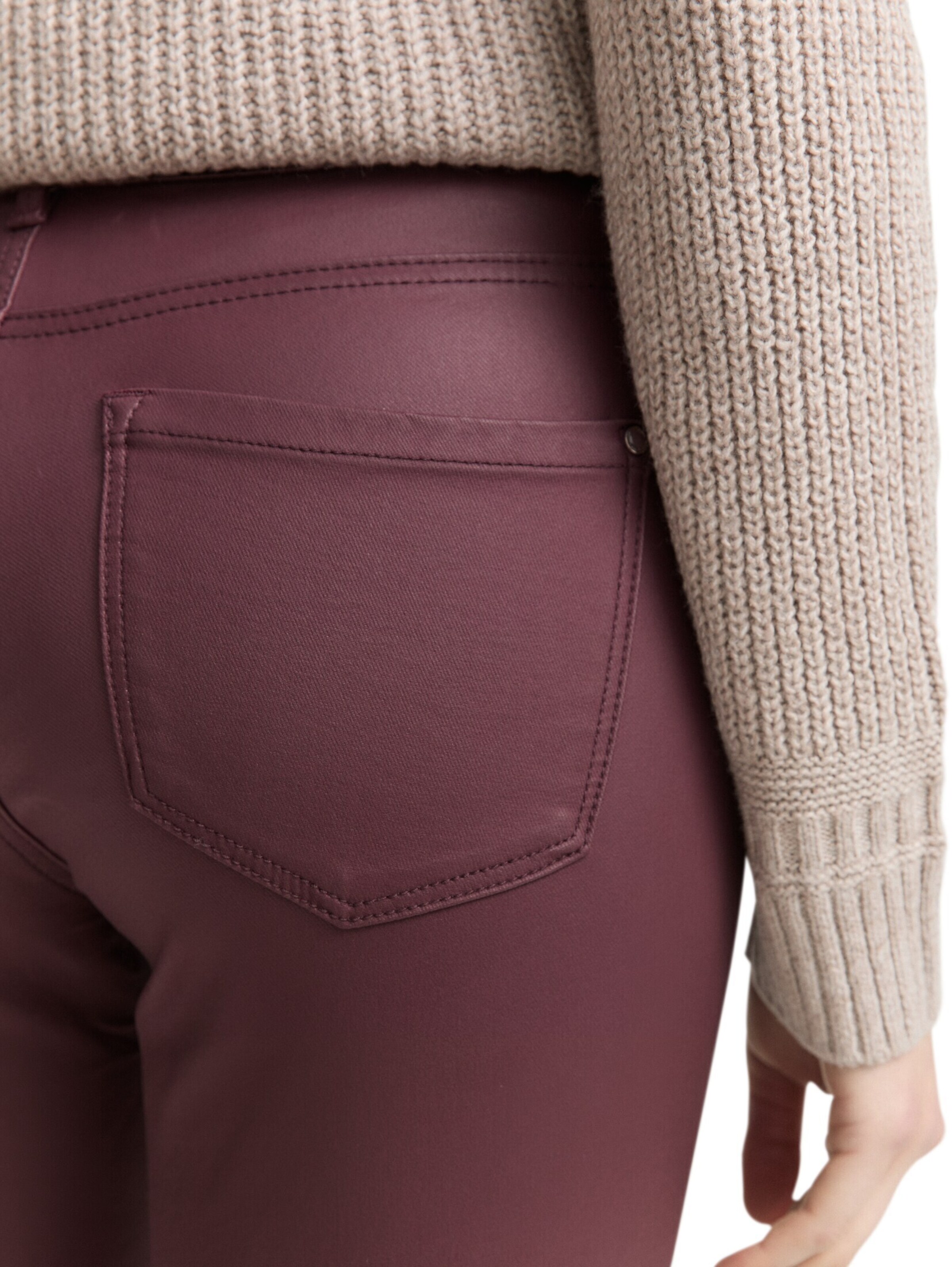 TOM TAILOR Skinny Jeans 'Lucie' in Rood