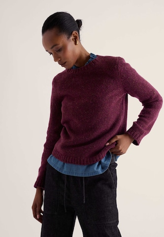 Seasalt Cornwall Trui ' Dawson Pick ' in Lila: voorkant