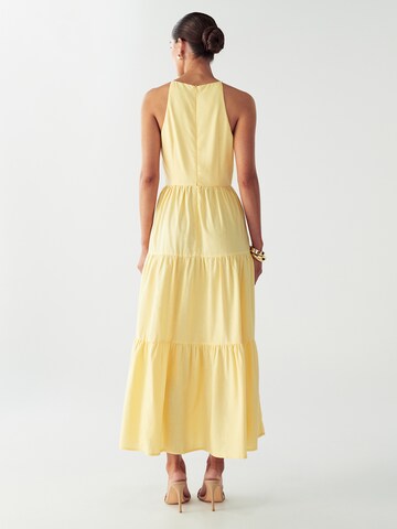 Willa - Vestido 'Aquila' en amarillo: atrás