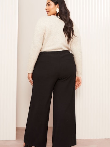 Friends Like These Wide leg Broek in Zwart