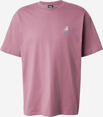 Iriedaily Тениска 'Homeoffice' в лилав: отпред