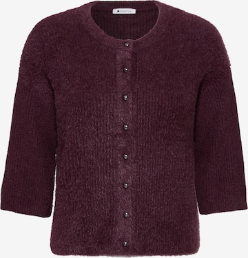 STREET ONE Knit Cardigan in Red: front