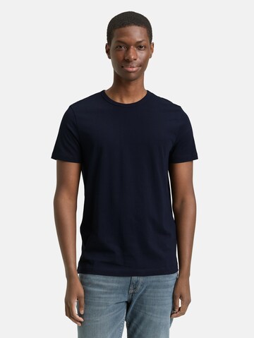T-Shirt TOM TAILOR DENIM en bleu : devant