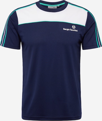 Sergio Tacchini Performance Shirt 'LISTA' in Blue: front