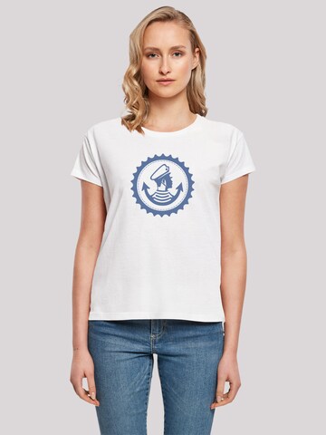 T-shirt 'Knut und Jan Hamburg' F4NT4STIC en blanc : devant
