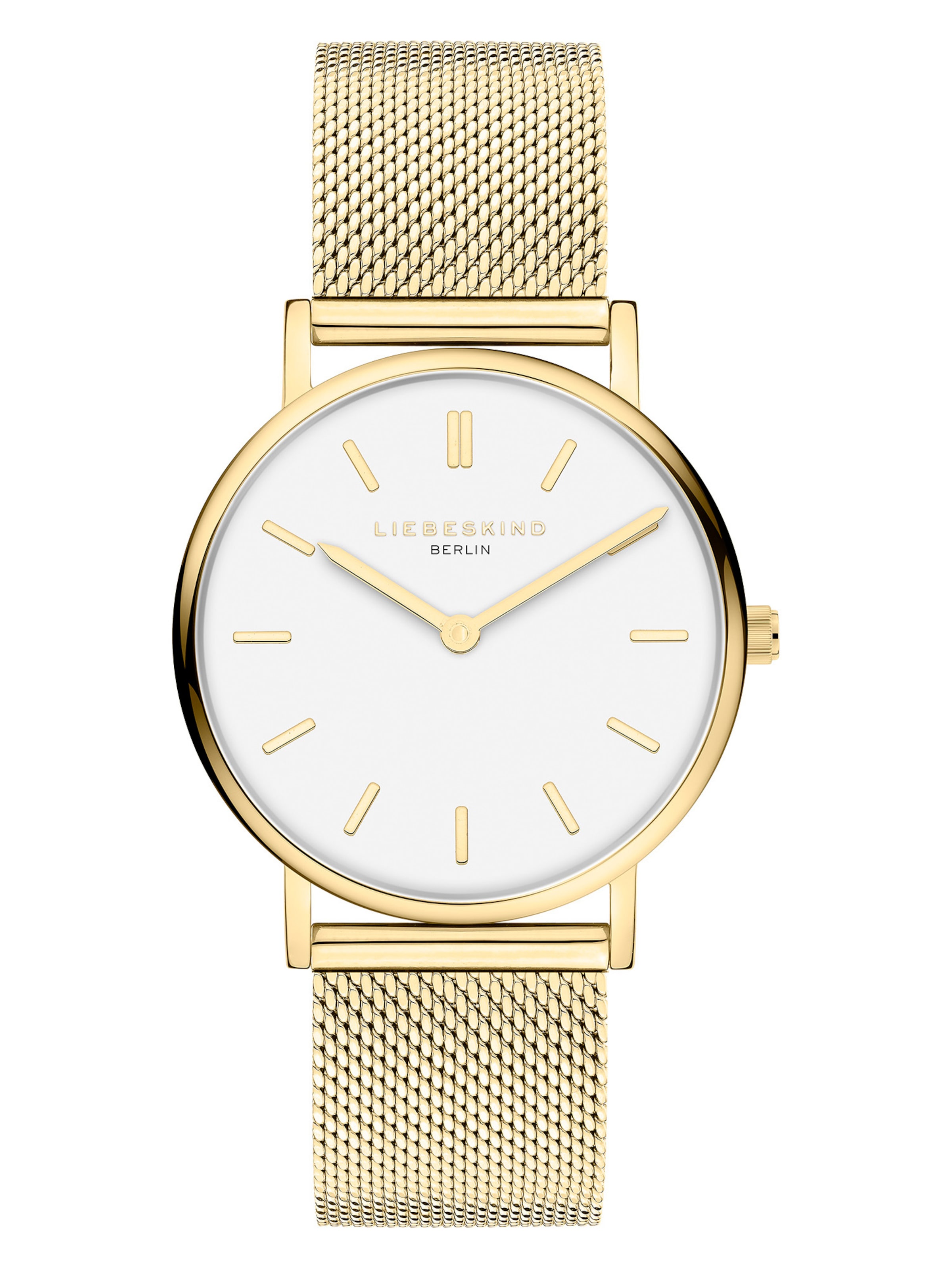 Montre à affichage analogique Liebeskind Berlin en or : devant