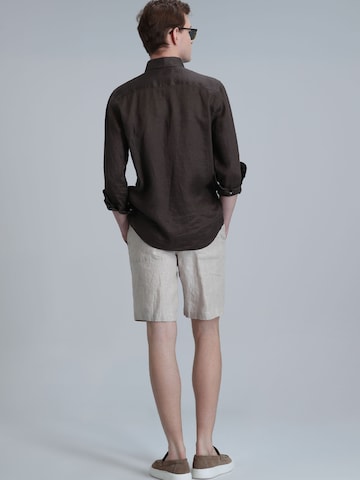 Lufian Slim fit Trousers 'Zegler' in Beige