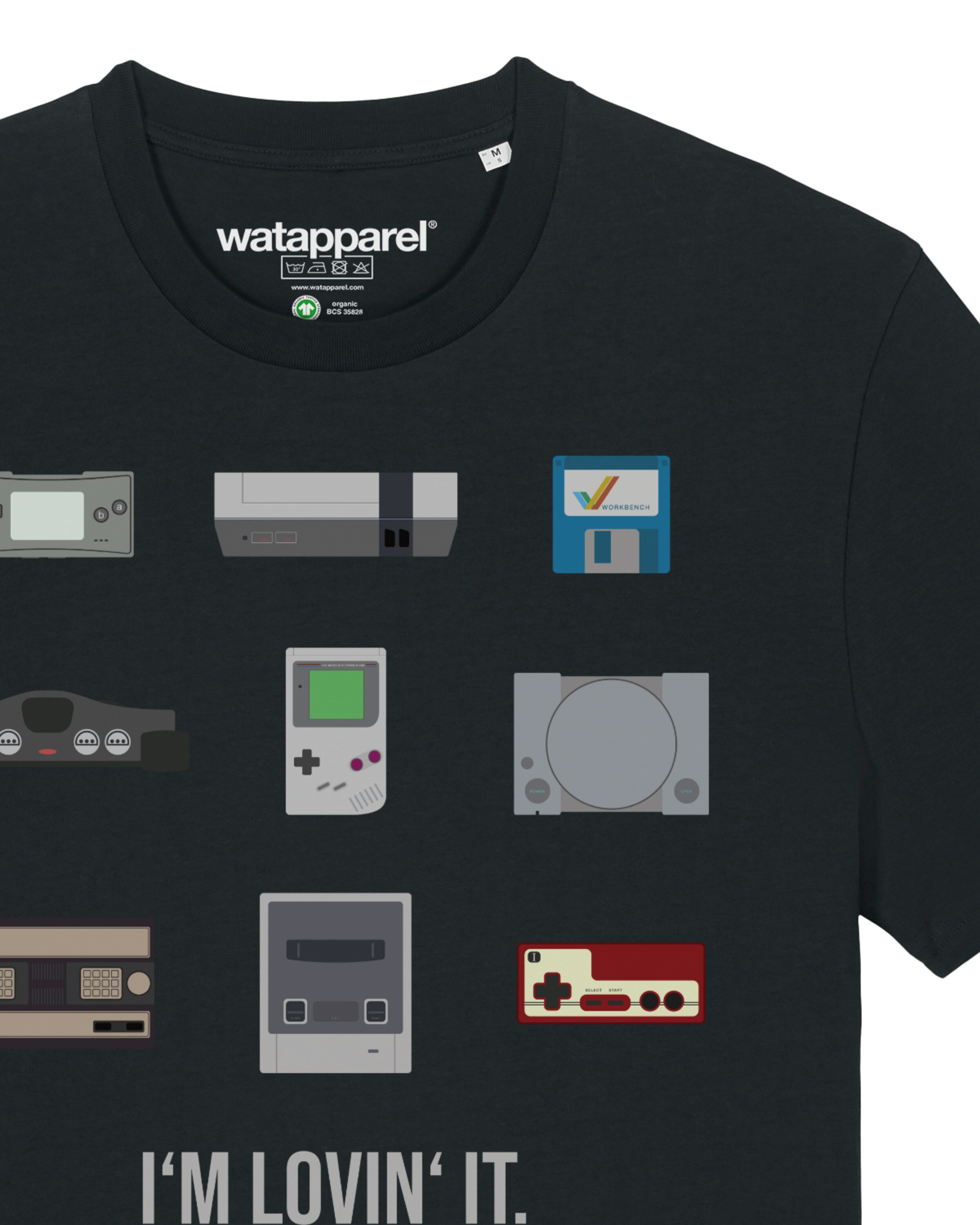 T-Shirt ' Videogames ' Watapparel en noir