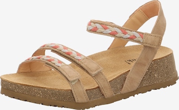 THINK! Strap Sandals 'Koak' in Beige: front
