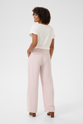 Cream Wide leg Broek 'Cocamia' in Roze
