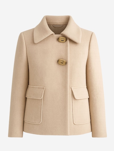 Il Lanificio Winter Coat in S-M in Beige, Item view