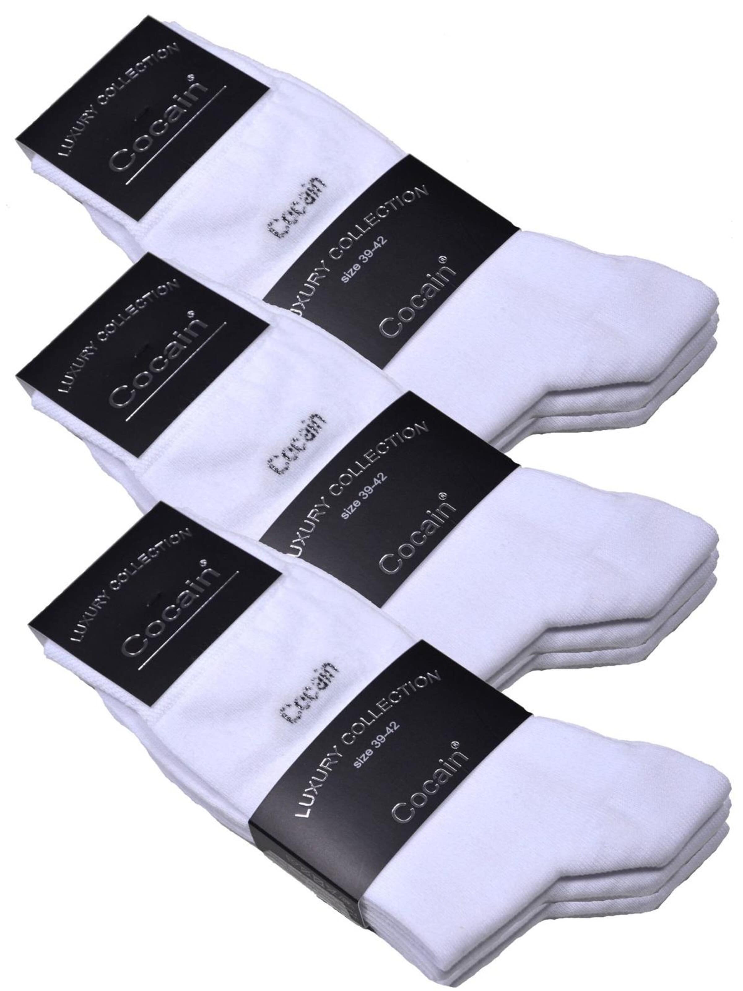 Cocain Underwear Socks 'Luxury Collection' in White