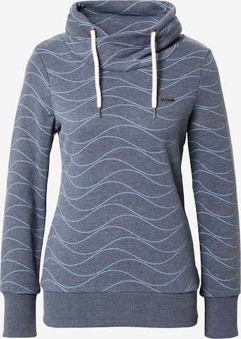 WLD Sweatshirt 'Winterwaves' in Grey: front