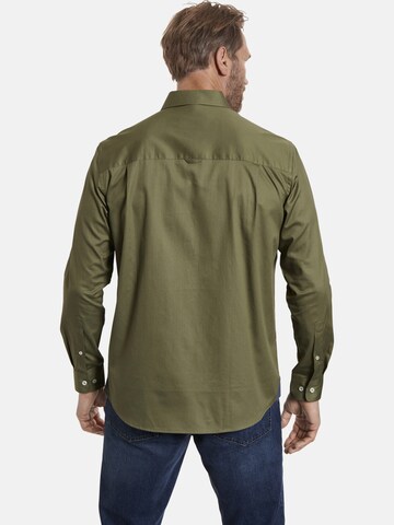 Jan Vanderstorm Comfort fit Button Up Shirt 'Maginhard' in Green