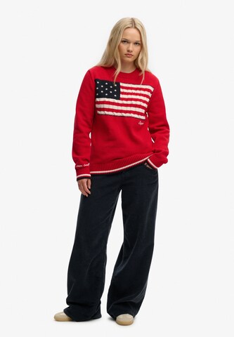 Pull-over 'Athletic Essentials' Superdry & Co en rouge