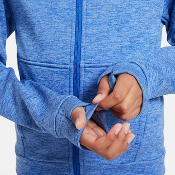 NIKE Athletic Zip-Up Hoodie in Blue