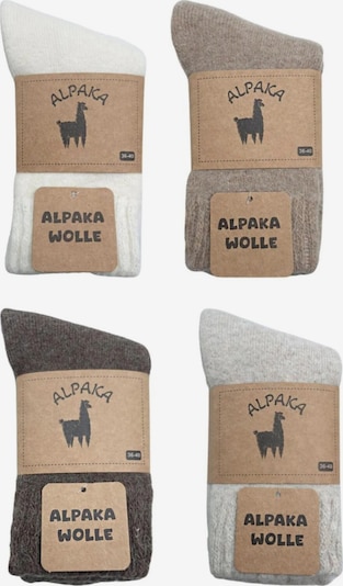 El Sueno Chaussettes 'Full Terry Alpaca Wool Socks' en 36-40 en mélange de couleurs, Vue avec produit