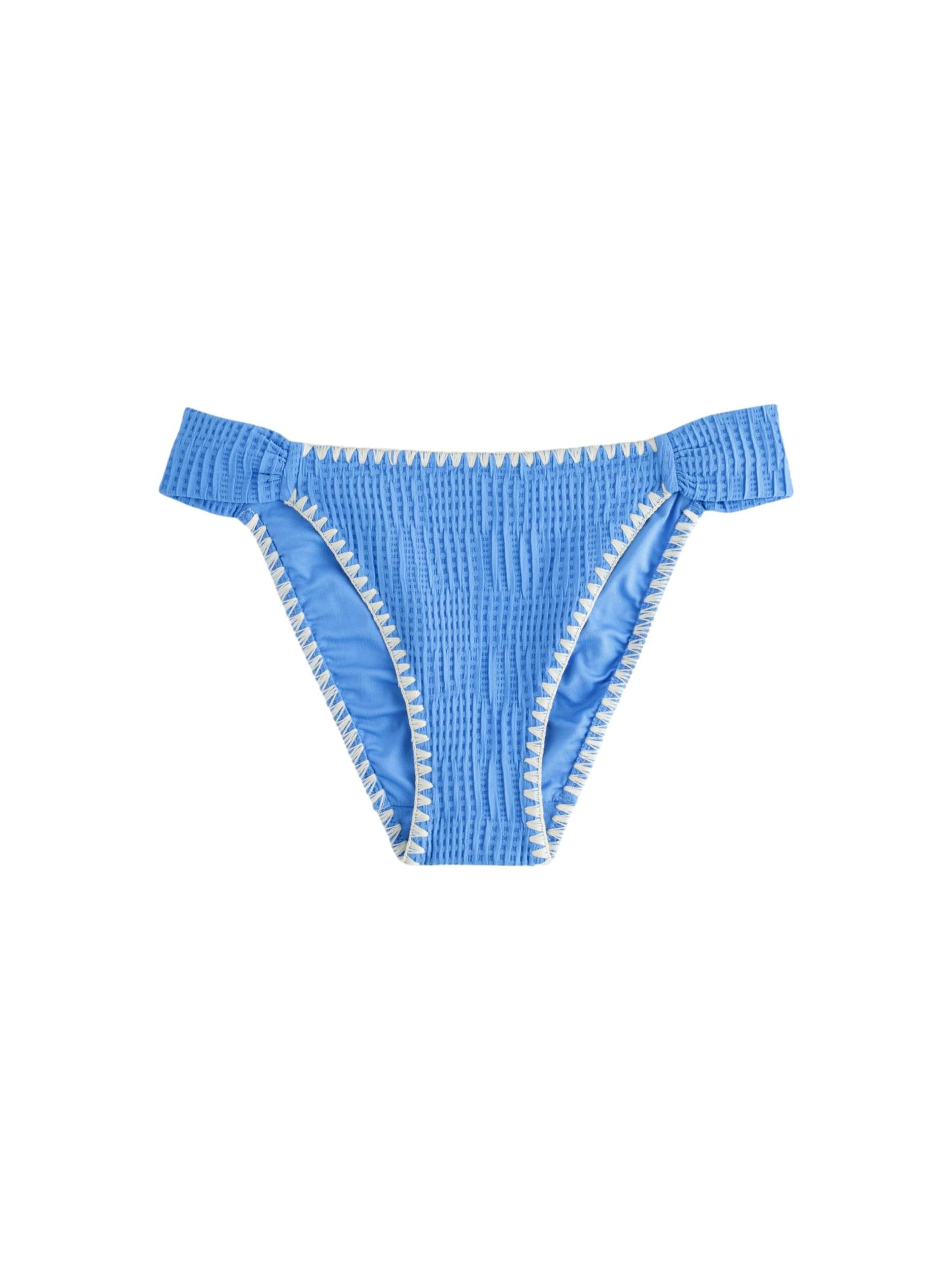 Mint Velvet Низ бикини в Синий: спереди