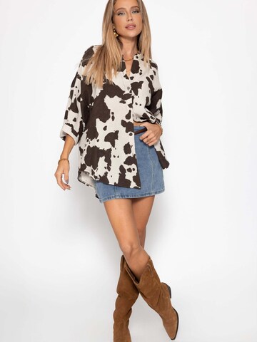 SASSYCLASSY Bluse in Braun