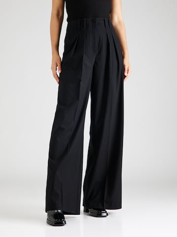 Guido Maria Kretschmer Women Wide leg Pleat-front trousers 'Ledora' in Black: front