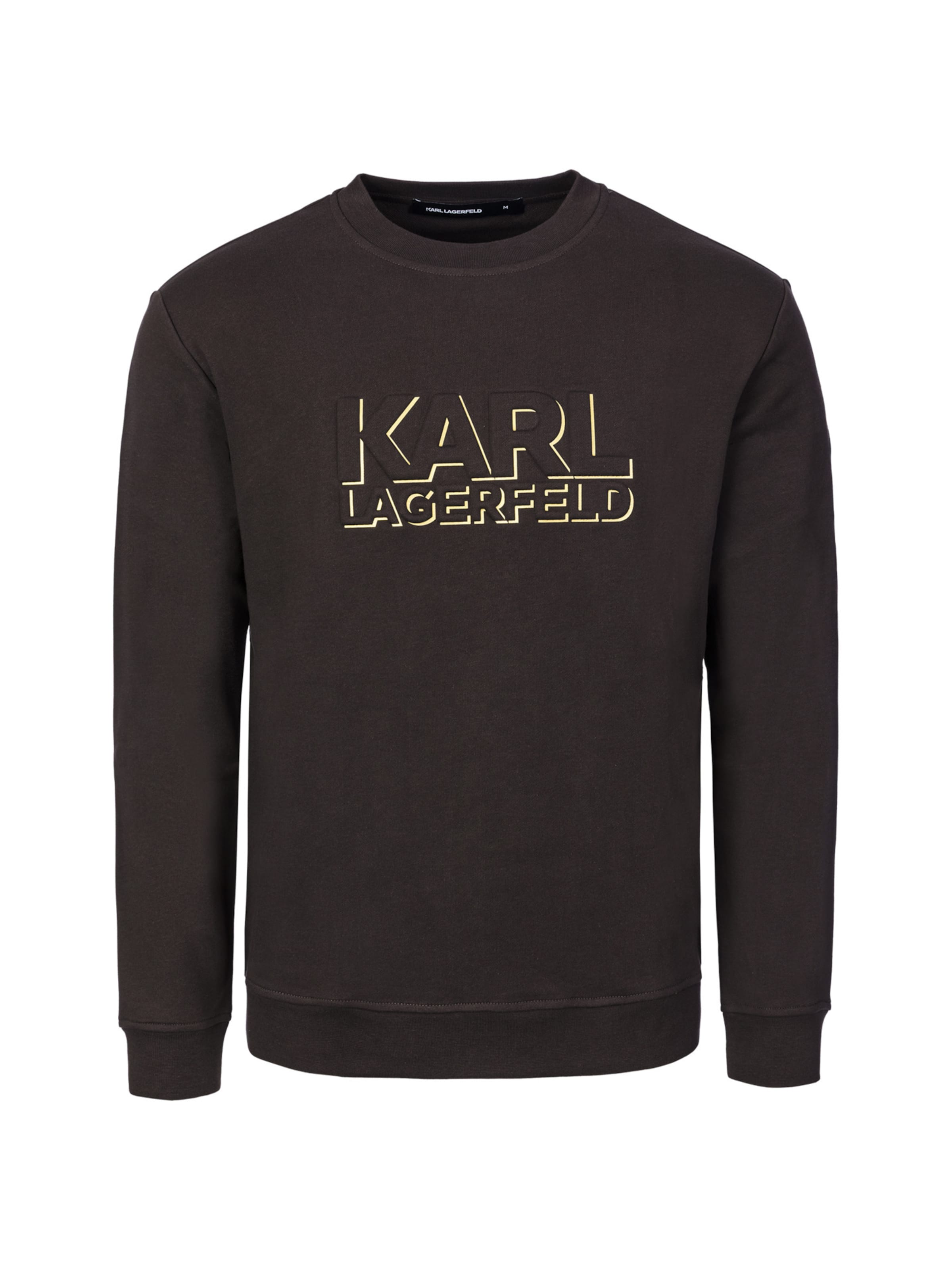 Karl Lagerfeld Sweatshirt in Bruin: voorkant