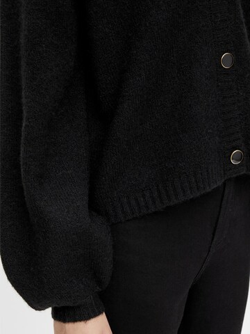 PIECES Knit cardigan in Black