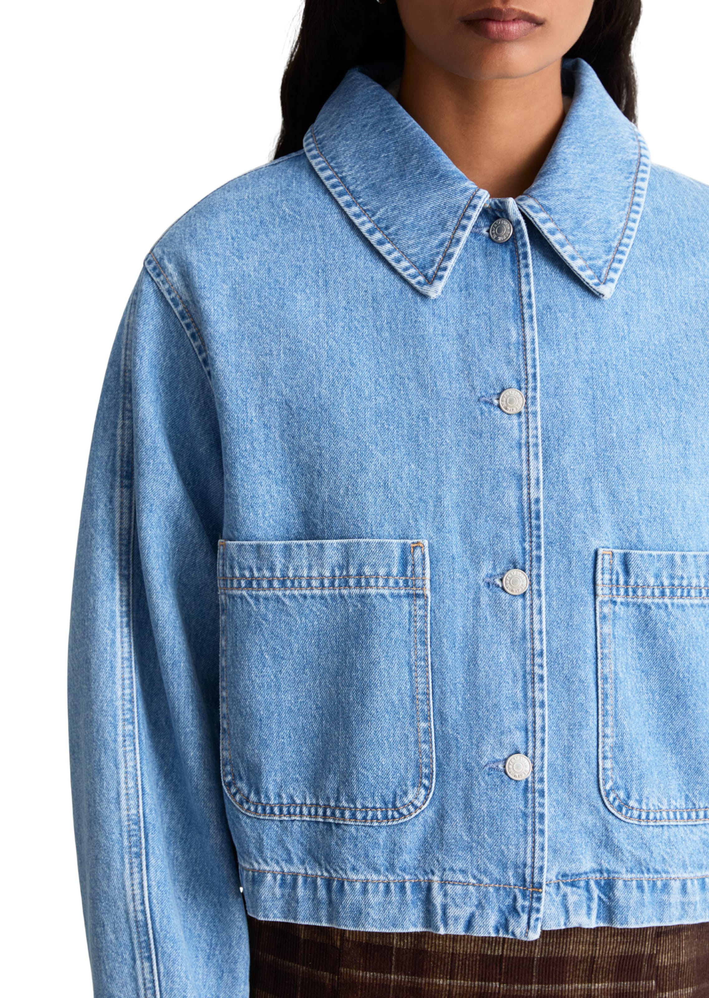 Marc O'Polo DENIM Tussenjas in Blauw